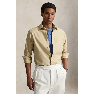Polo Ralph Lauren pánska bavlnená košeľa 710805564 béžová