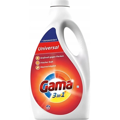 Gama prací gel 3v1 Univerzální Koncentrovaný 2,25 l 50 PD