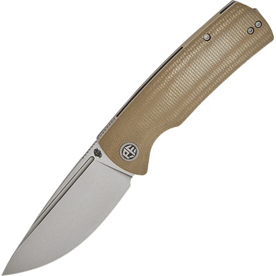 Petrified Fish PFP01 Beluga Stonewash K110 Khaki Micarta PFP01KAMWW