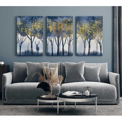 Divio Třídílný obraz na plátně, vzor 20353 Velikost: 90x180 cm