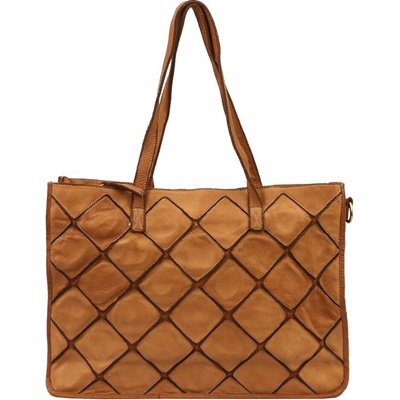 VS dámská kožená kabelka Elza camel