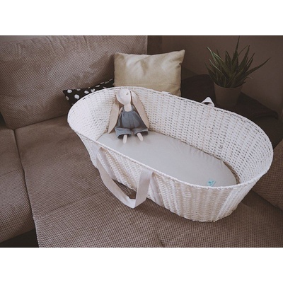 Ahojbaby Ahojbaby Mojžíšův košík pro miminko Paper Dream white + matrace Basic – Hledejceny.cz