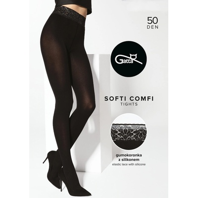Gatta Dámské punčochové kalhoty Softi-Comfi 50 DEN nero