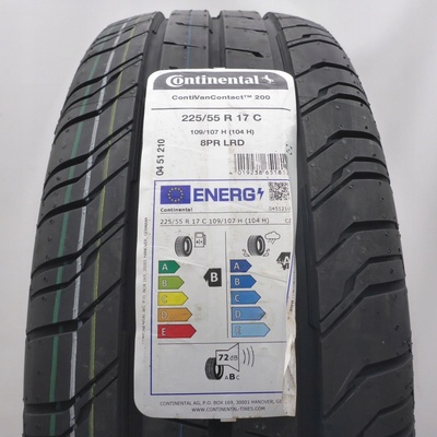 Continental ContiVanContact 200 225/55 R17 109/107H
