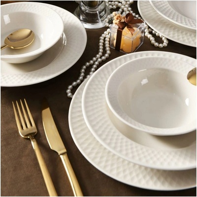 Asir Jídelní sada bílá porcelán 973BRS3170 18 ks – Hledejceny.cz