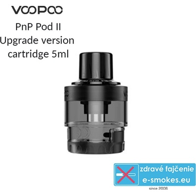 VooPoo PnP II Upgraded version cartridge 5 ml čierna