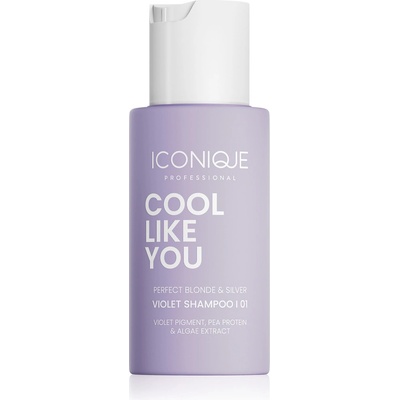 ICONIQUE Professional COOL LIKE YOU Perfect Blonde & Silver Violet šampón neutralizujúci žlté tóny 70 ml
