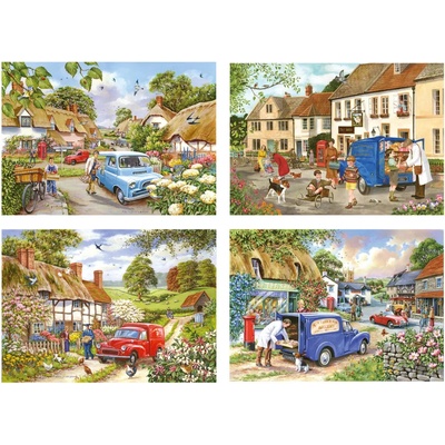 House of Puzzles 4x500 Život na dedine 500 dielov