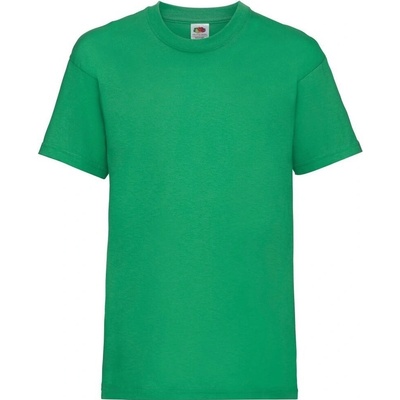 Fruit of the Loom triko Kids Valueweight T zelené