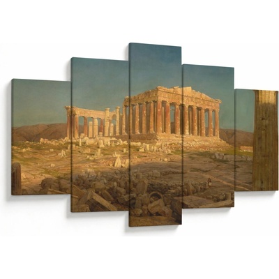 Obraz - Frederic Edwin Church, The Parthenon, reprodukcia, päťdielne 150x105 cm