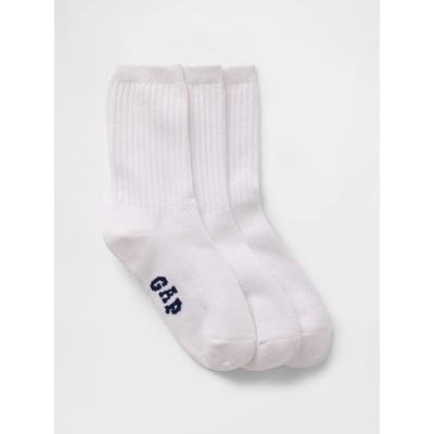 GAP chlapčenské ponožky V-B BAS CREW 3PK biela čierna
