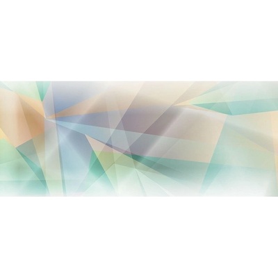 Preinterier Fototapeta - PA4055 Abstraktné trojuholníky – zelené vlies - 250cm x 104cm