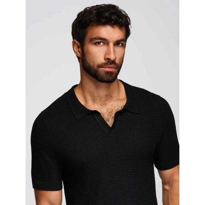 Ombre pánské polo triko OM-POSS-0157 BLACK
