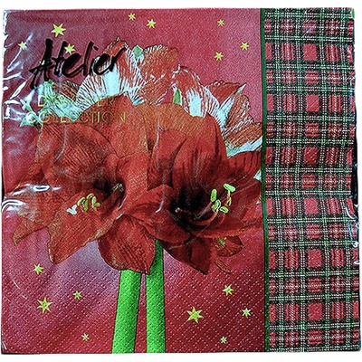Pingyang Rongrong Handicraft Factory Papierové servítky Amarela s kvetinovým vzorom 33x33 cm 20 ks