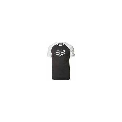 Fox Blocked Ss Premium Tee Black White