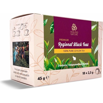 Healing Nature Regional Black Teas 18 ks