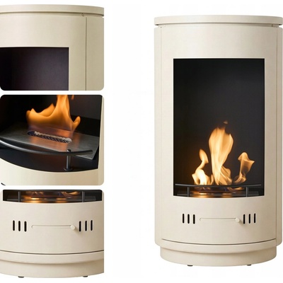 Sureflame Volně stojící biokrb 45 x 84 x 45 cm béžový