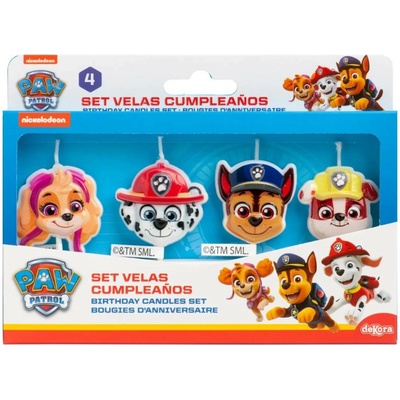 Dekora Svíčky na dort Paw Patrol