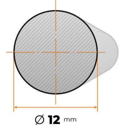 Tyč kruhová h9 presná 12 mm