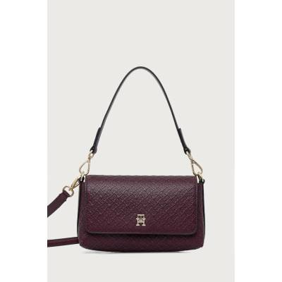 Tommy Hilfiger crossbody kabelka dámska z imitácie kože AW0AW18997 burgundské