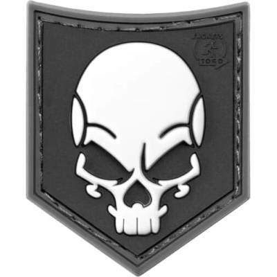 Gumená nášivka Jackets to Go SOF Skull - čierna-biela