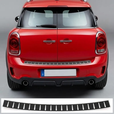 Omtec Nerezový - karbon kryt hornej hrany zadného nárazníka Mini Countryman 2017-23