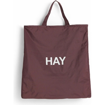 HAY Taška Grid Bag XL Burgundy červená