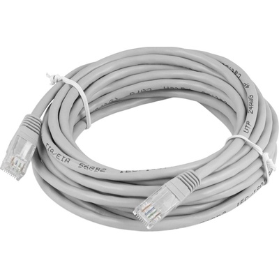 Gembird PP12-10M Patch RJ45, cat. 5e, UTP, 10m, šedý