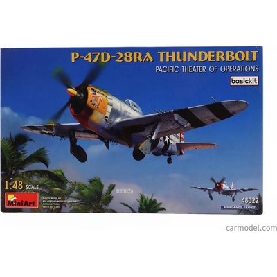 Miniart Thunderbolt P-47d-28ra Airplane Military 1942 / 1:48