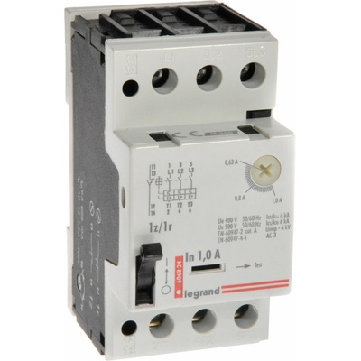 Legrand Motorový jistič 3P 0,25kW 0,63-1A M250 1Z/1R 1 606824