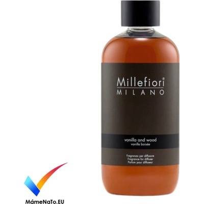 Millefiori Milano Natural náplň do aroma difuzéru Vanilka a dřevo 250 ml – Hledejceny.cz