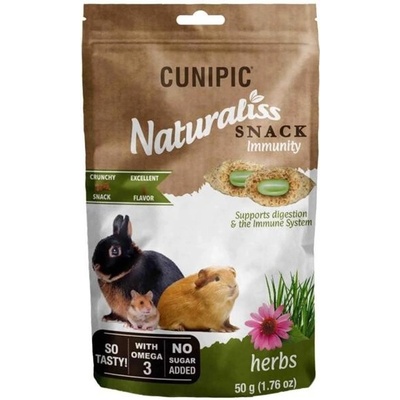 Cunipic Naturaliss snack Immunity pro drobné savce 50 g