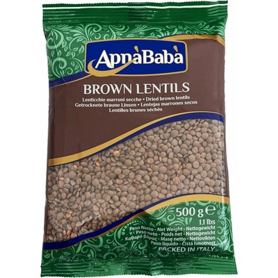 ApnaBaba Hnědá čočka 0,5 kg