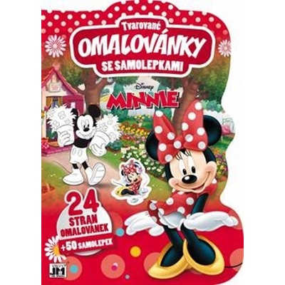 Minnie Tvarované omalovánky se samolepkami