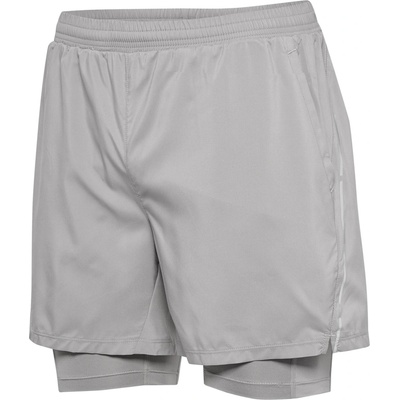 HUMMEL NEWLINE FAST 2IN1 SHORTS pánské Šedá