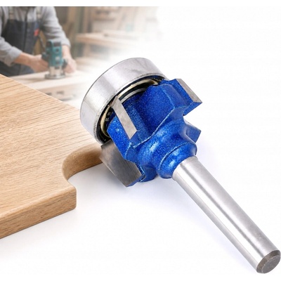 FRÉZA R2 6MM ČTYŘBŘITÁ S LOŽISKEM PRO DŘEVĚNÉ HRANY NÁBYTKU
