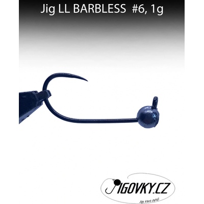 Jigovky.cz Jigová hlavička LL BARBLESS vel.6 1g 5 ks