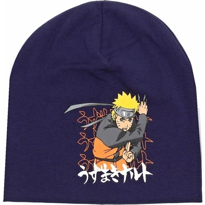 Difuzed detská jarná / jesenná čiapka Naruto tmavo modrá