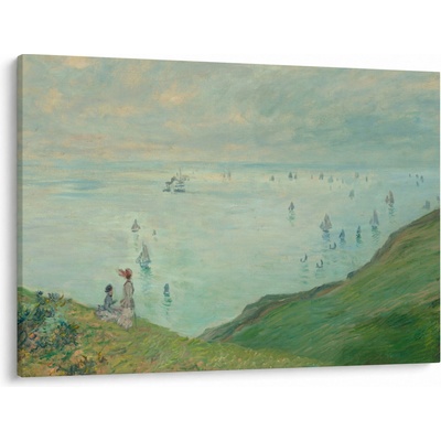 Obraz - Henri Fantin-Latour, Cliffs at Pourville, reprodukcia, jednodielne 100x70 cm