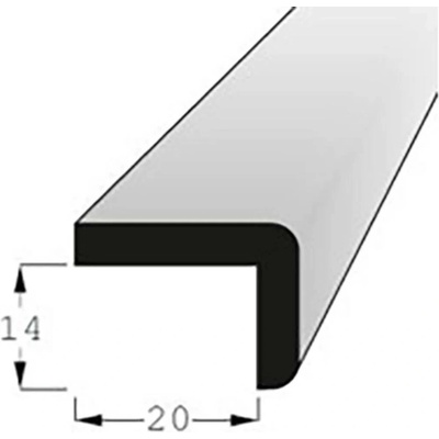 Lišta tvaru L 14x20mm, délka 200cm