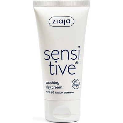 Ziaja Sensitive Skin zklidňující denní krém redukující podráždění SPF20 50 ml – Hledejceny.cz