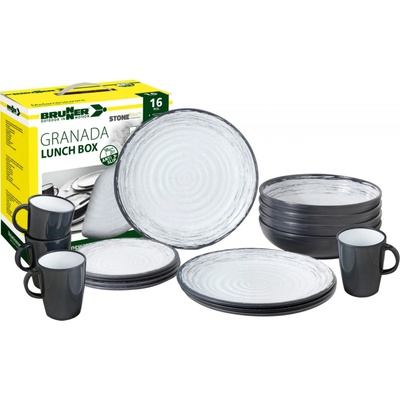 Brunner GRANADA sada melamínového riadu 16 ks