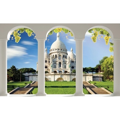 Preinterier FT4683 Fototapeta na stenu Kolonáda - výhľad na mesto vlies 104cm x 70cm