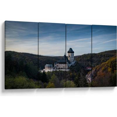 Obraz Karlštejnu, Čtyřdílný 160x80 cm