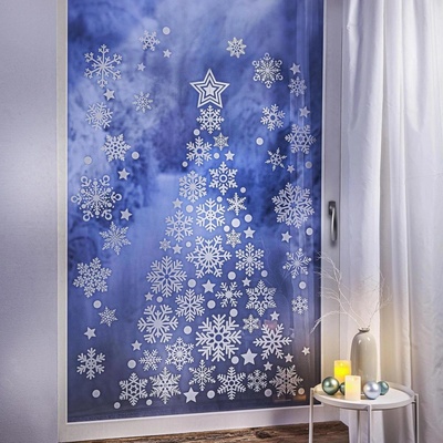 Weltbild Nálepka na okno Vánoční stromek XXL š 100 × v 170 cm