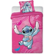 FARO Obliečky Lilo and Stitch pink Bavlna 140x200 70x90