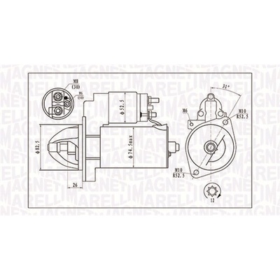 Startér MAGNETI MARELLI 063721410010