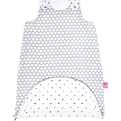 MOTHERHOOD Vak na spanie mušelínový 2v1 Zip a Round Grey Classics