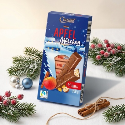 Choceur mléčná čokoláda s jablkem a skořicí 200 g