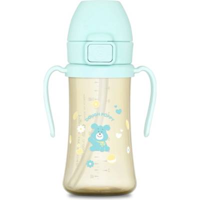 Grosmimi Ppsu tréningový pohárik so slamkou Dough Puppy 300 ml